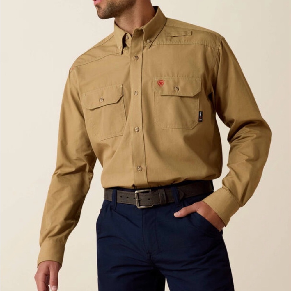 Ariat Men's Brown Casual Button-Down Shirt